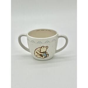 Walt Disney Company "Three Cheers for Pooh!" Baby Cup White, brown, blue, yellow